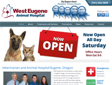 Tablet Screenshot of eugenevet.com